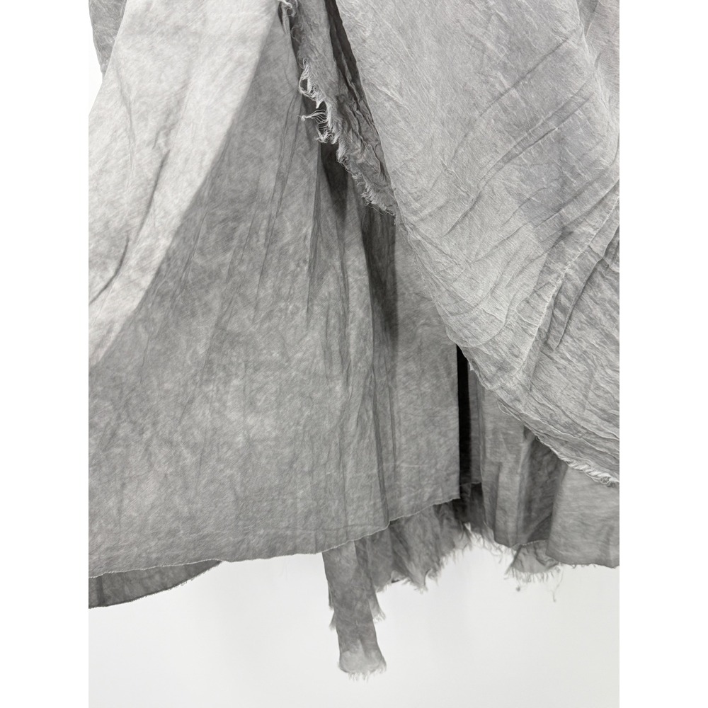 AMICI by Baci Skirt Womens L Gray Lagenlook Avant-Garde Deconstructed minimalist - Picture 5 of 12